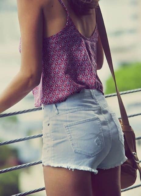 Beautiful High Waist Shorts Outfit