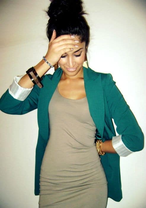 Teal blazer