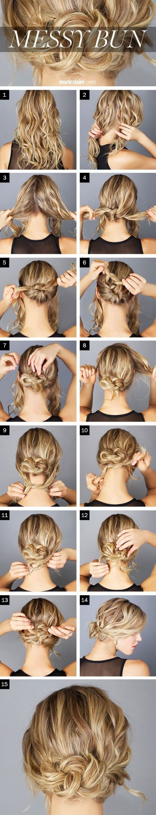 Stylish Messy Bun Hairstyle