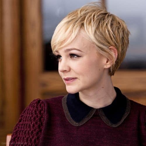 Pixie with longer bangs