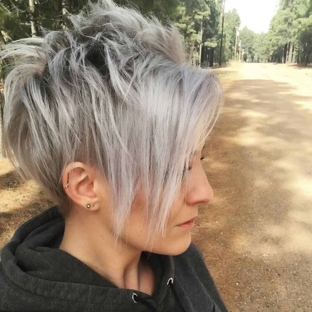 Pixie with some bold streaks