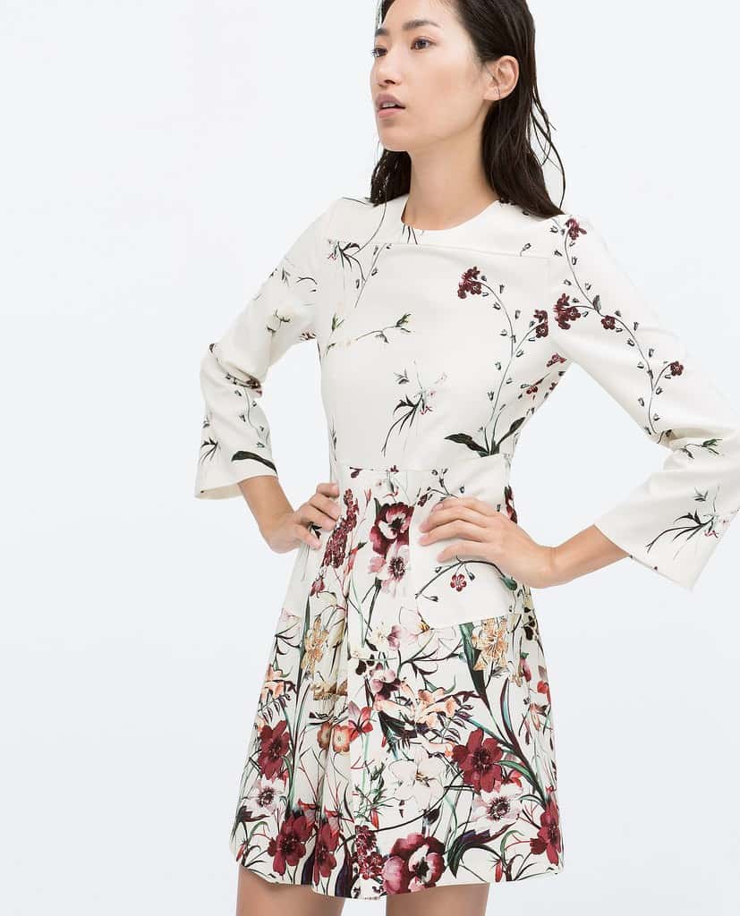 Floral print dress