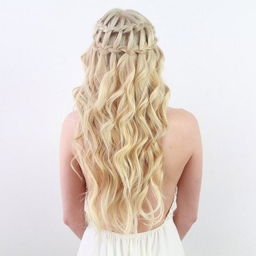 Blonde Double Waterfall Crown