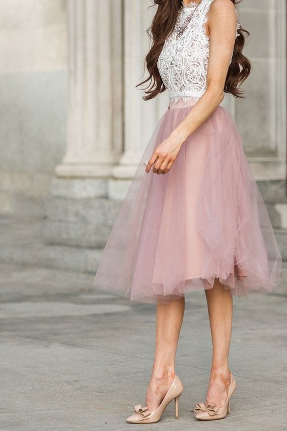 Fabulous Pink Tulle Skirt Outfit