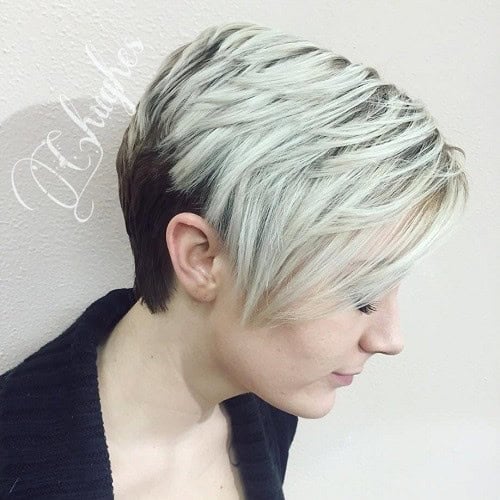 Brown and Grey Wedged Bob