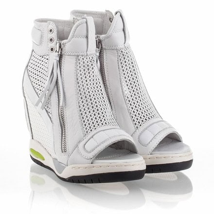 Mesh wedge sneakers