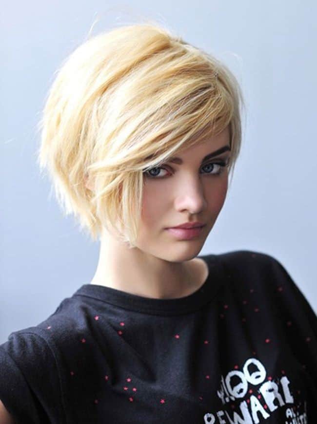 Short razor-cut bob