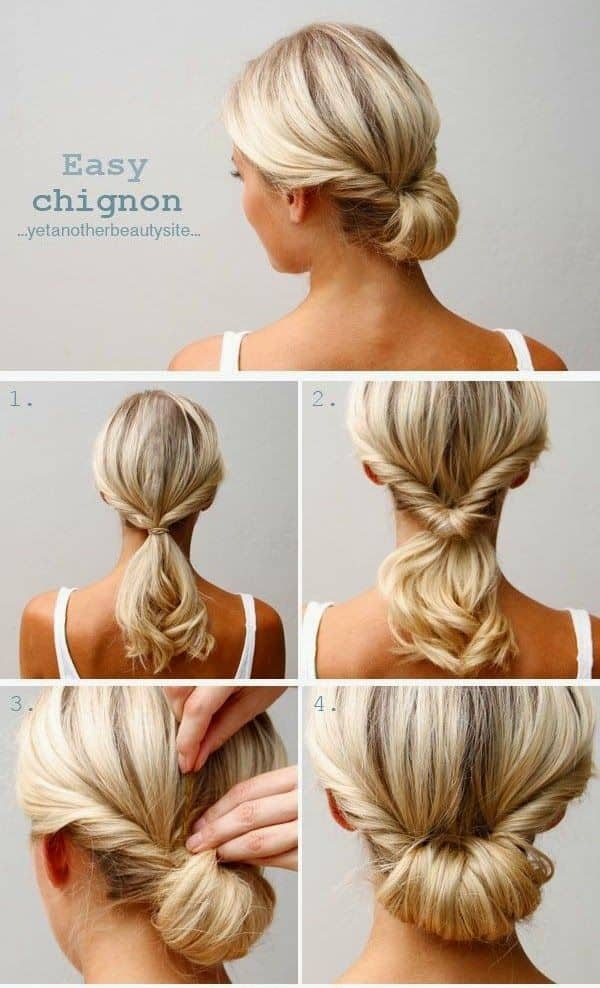 Easy Chignon Tutorial