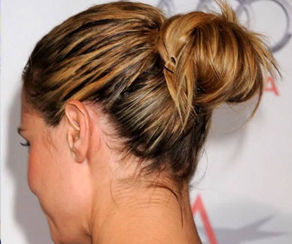 Bun with bobby pins