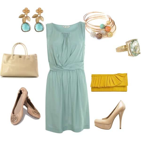 Limpet shell dress with fun accessories