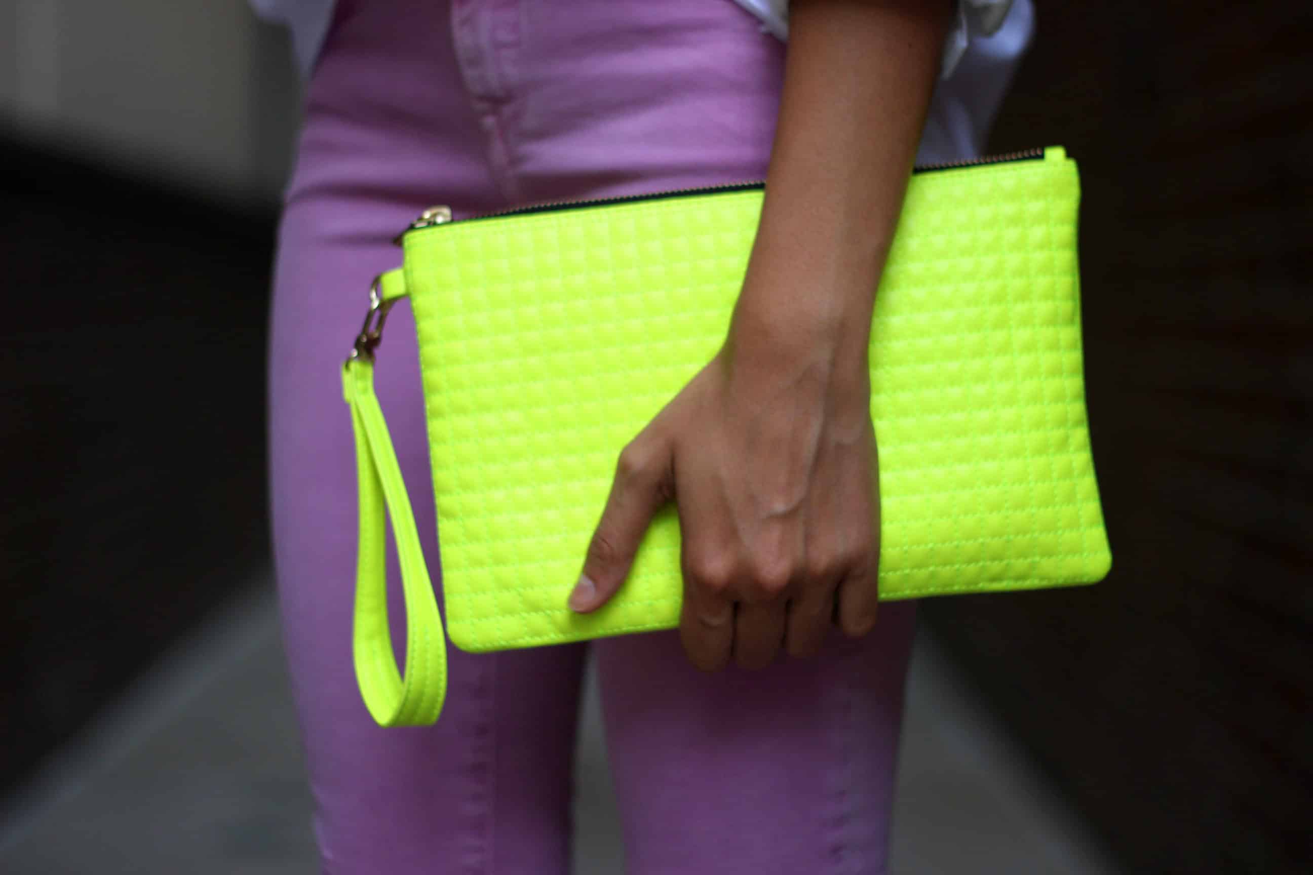 Neon clutch