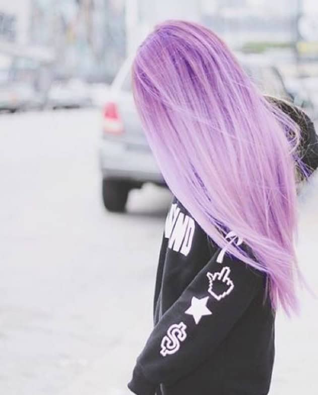 Long purple tresses