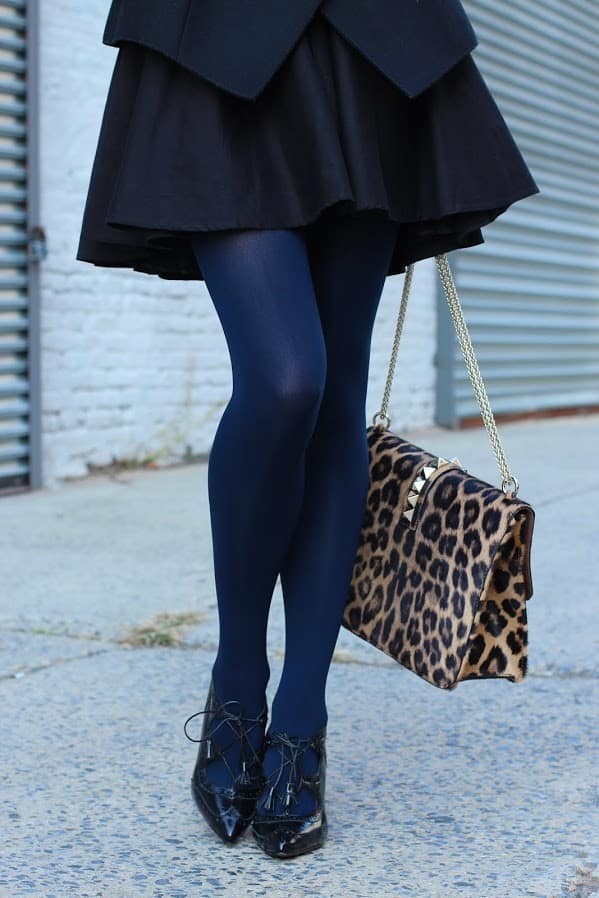 Dark blue tights