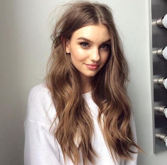 Tousled Waves with Centre Parting