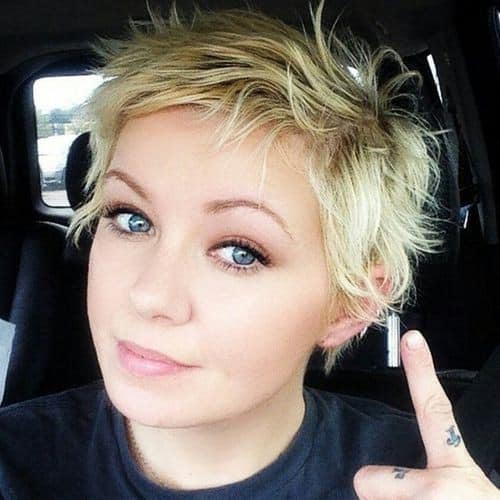 Blonde Layered Haircut for Short Hair