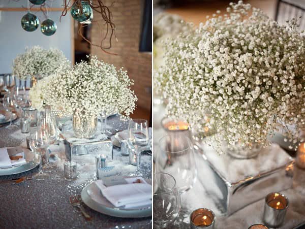 Baby’s breath centerpieces