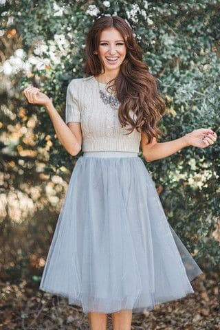 Graceful Tulle Skirt Outfit