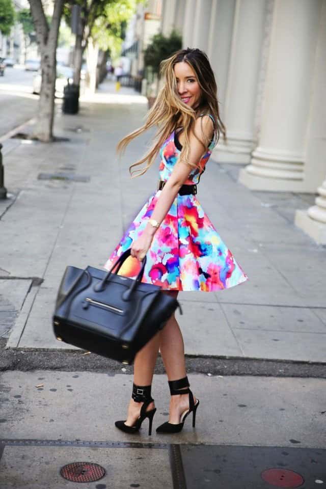 Lovely Floral Dress Outfit