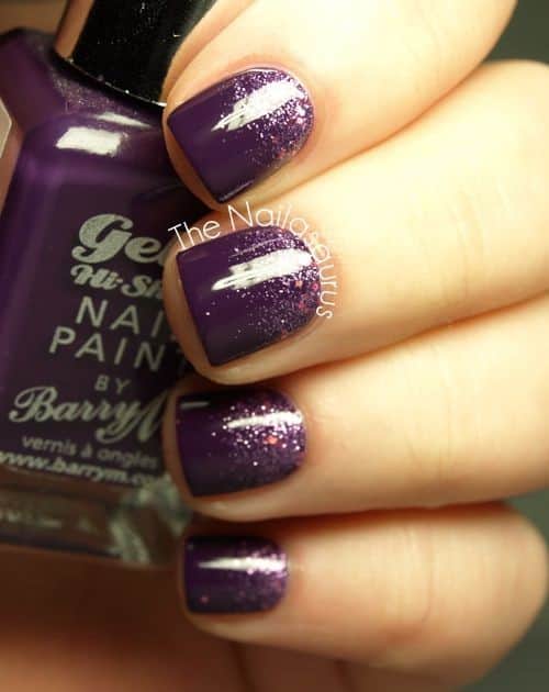 Purple with Glitter Ombre