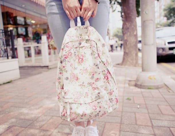 Floral backpack