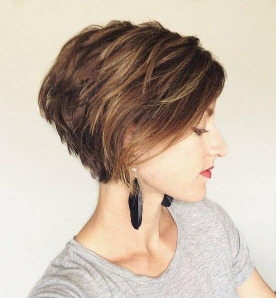 Fashionable Stacked Haircut with Layers