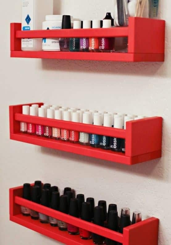 Spice Racks to Hold Nail Polish