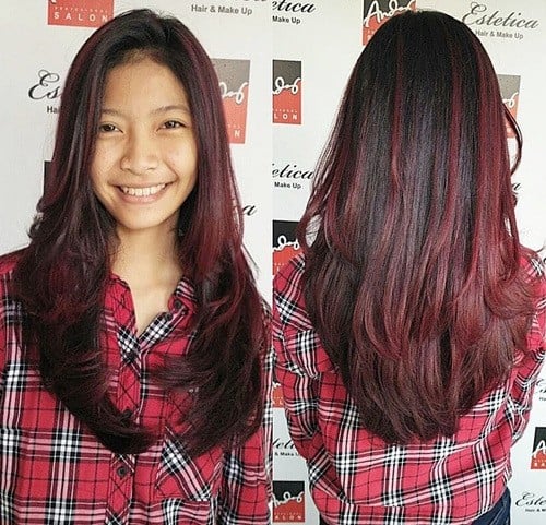 Beautiful Black and Red Ombre