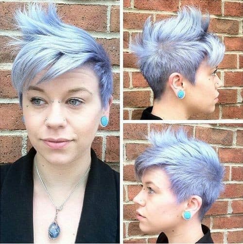 Baby Blue Faux Hawk