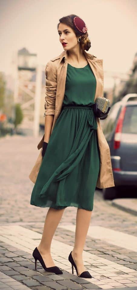 Elegant Vintage Outfit Idea