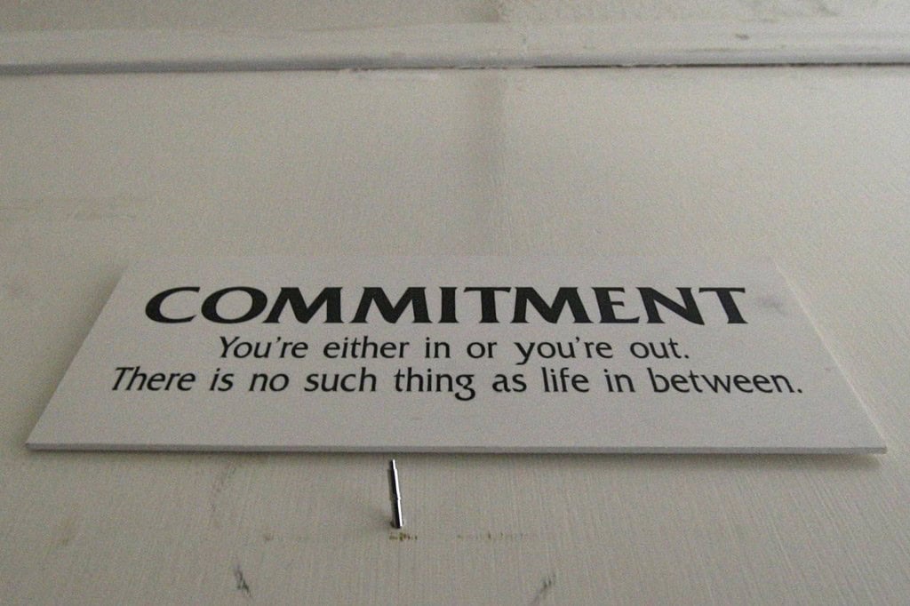 He’s not a commitment-phobe.