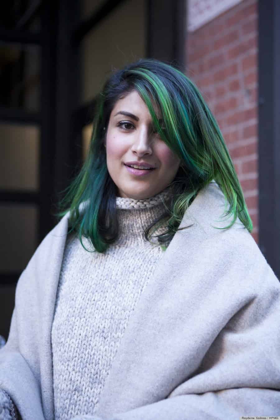 Green ombre lob