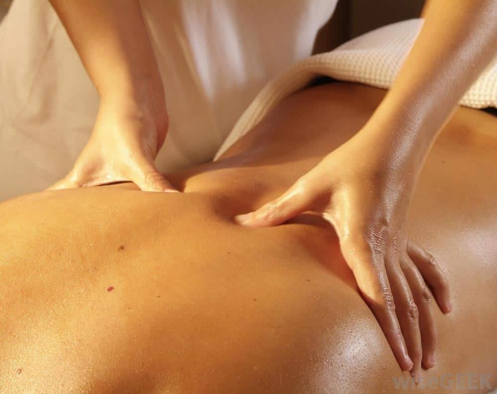 Offer a back massage.