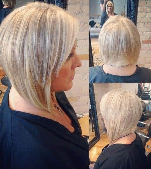 Shoulder Length Graduated Blonde Bob