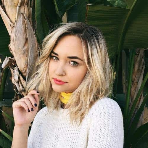 Black and Blonde Tousled Crop