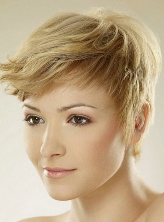 Flipped pixie cut