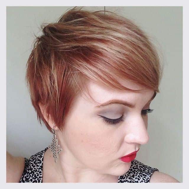 Pixie with rose gold accents