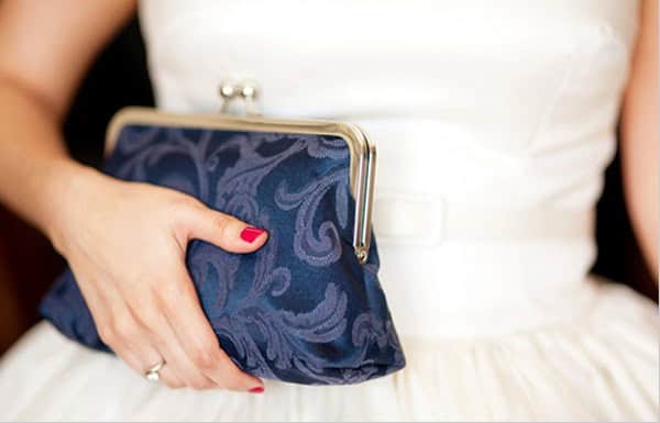 Dark blue clutch