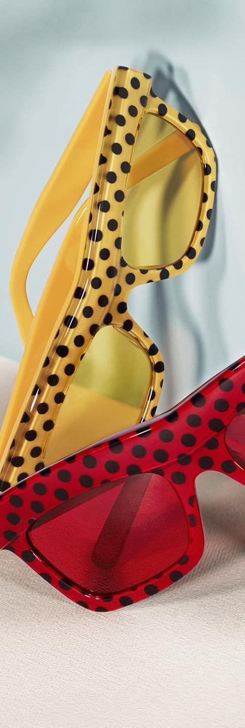 Polka dot eyewear