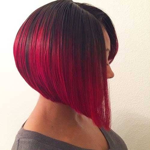 Straight graduated bob for thin hair