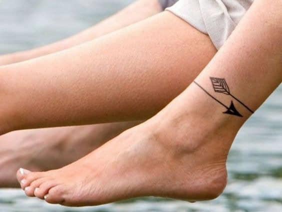 Arrow Ankle Tattoo