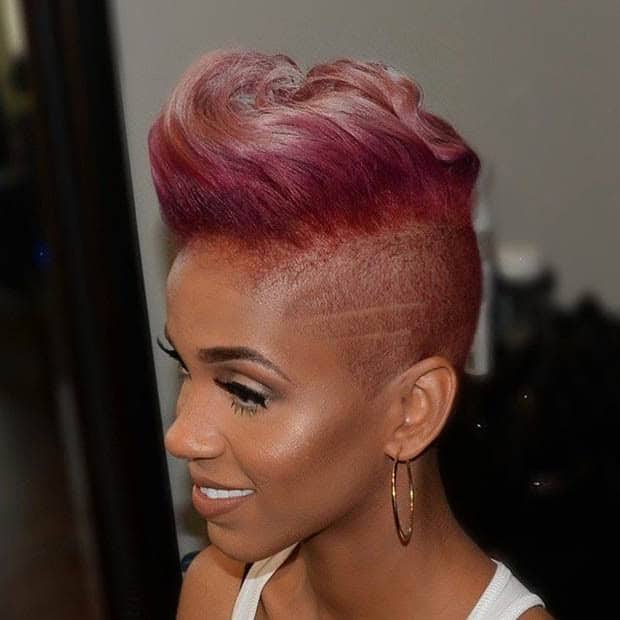 Red tri-tone Mohawk