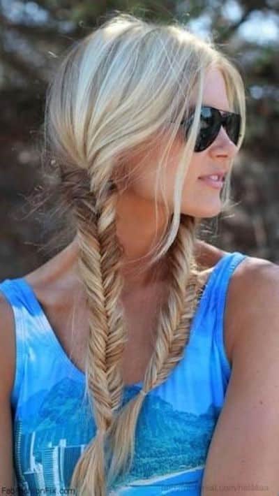 Double Fishtail Braids