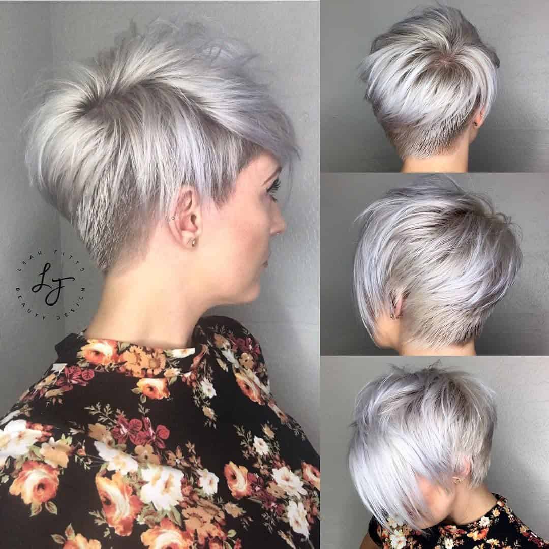 Pixie with some bold streaks