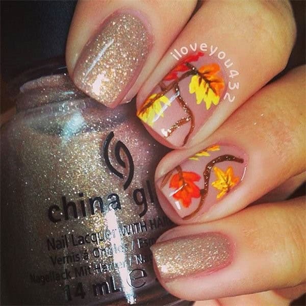 Chic Thanksgiving Nails