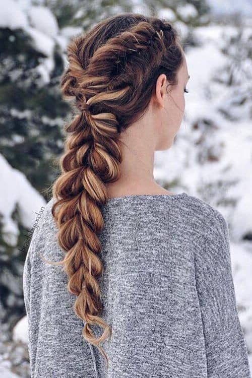 Halo Braid with Flowers