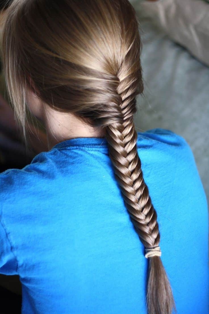 Sleek Fishtail Braided Hairstyle