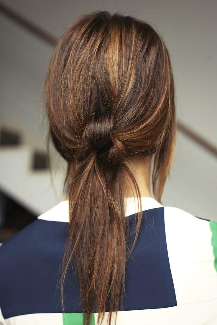 Knotted ponytail