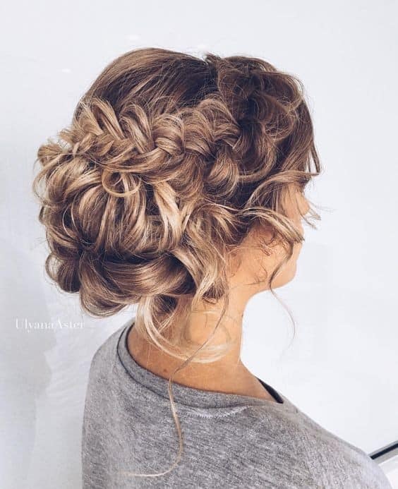 Pulled Braid with Side Bun