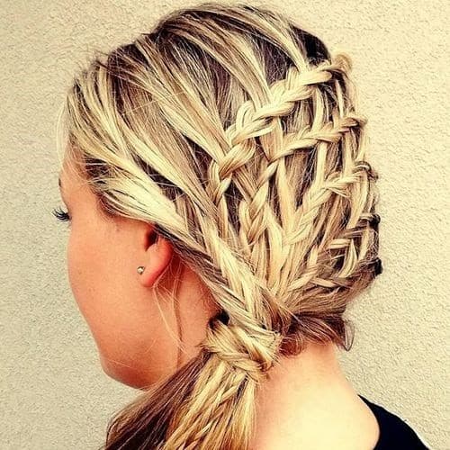 Beautiful Braided Side Ponytail