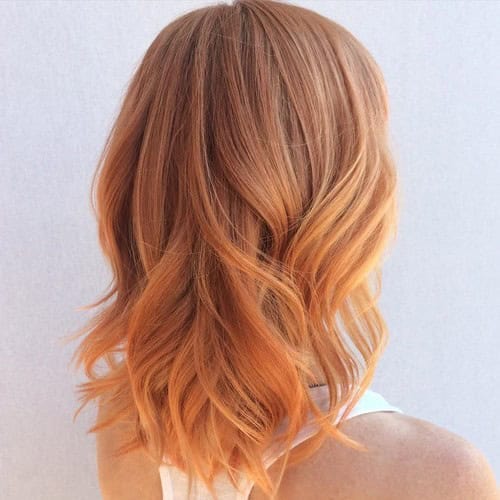 Strawberry Blonde Loose Curls